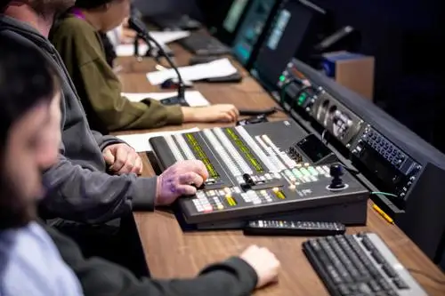 TV studio gallery control panel