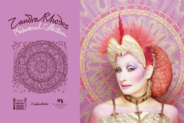 Zandra Rhodes Portrait Poster for The Mediæval collection of 1983. Photo by Robyn Beeche, 1983. 