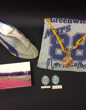 A selection of items relating to Stephen’s running.