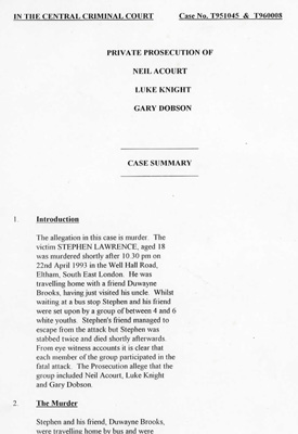 Detail from case summary.