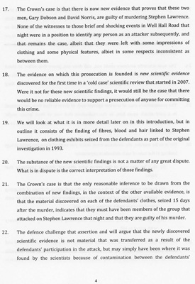 Extract from the Prosecution ‘Notes for Opening’ from the trial