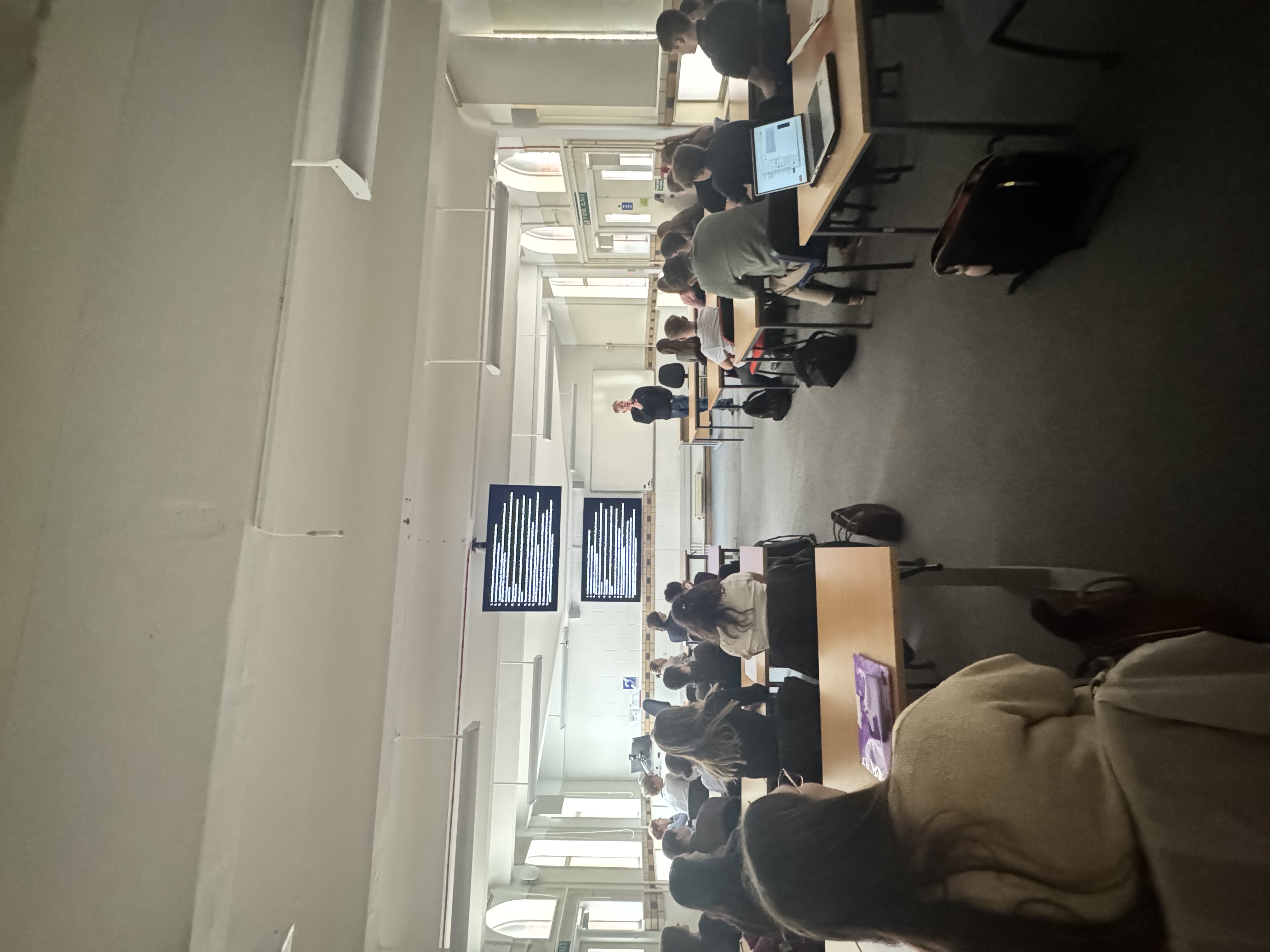 Students taking part in a journalism taster session at DMU. 