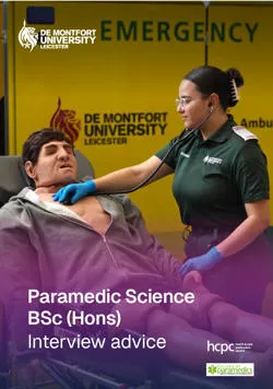 Paramedic Science BSc (Hons) interview guide